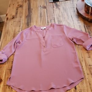 💗💗PRETTY PINK  BLOUSE!! Size Large